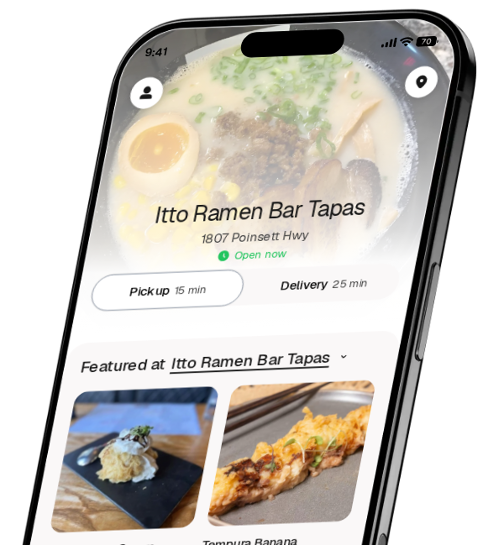 Itto Ramen Bar Tapas app preview