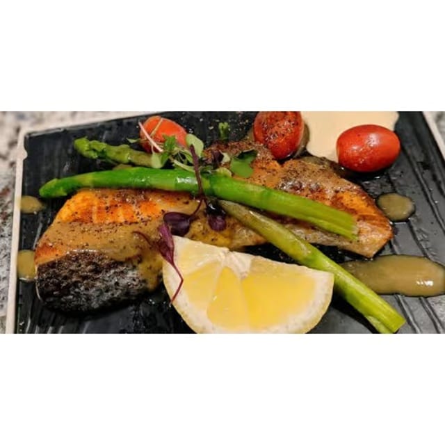 Grilled Salmon.