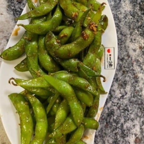 Garlic Butter Edamame.